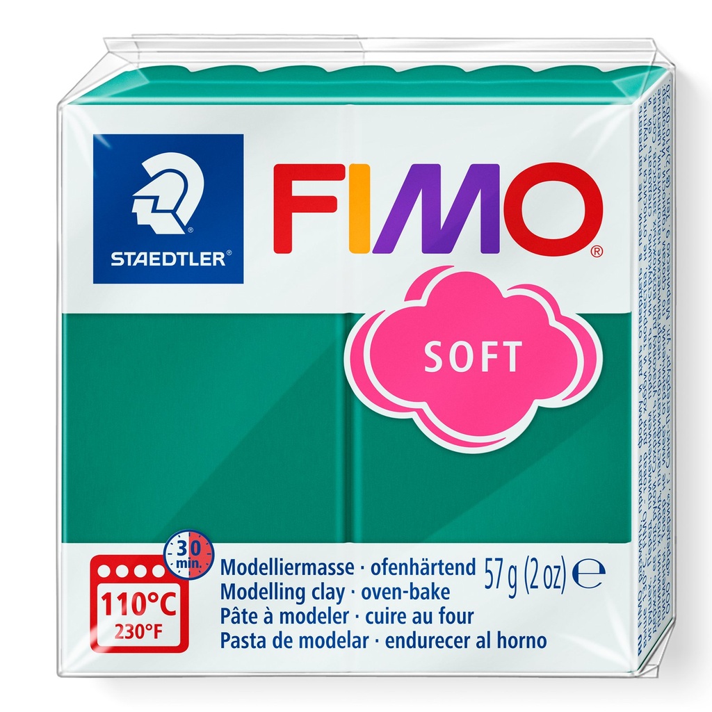 STAEDTLER MODELLING CLAY FIMO SOFT 57G EMERALD 8020-56