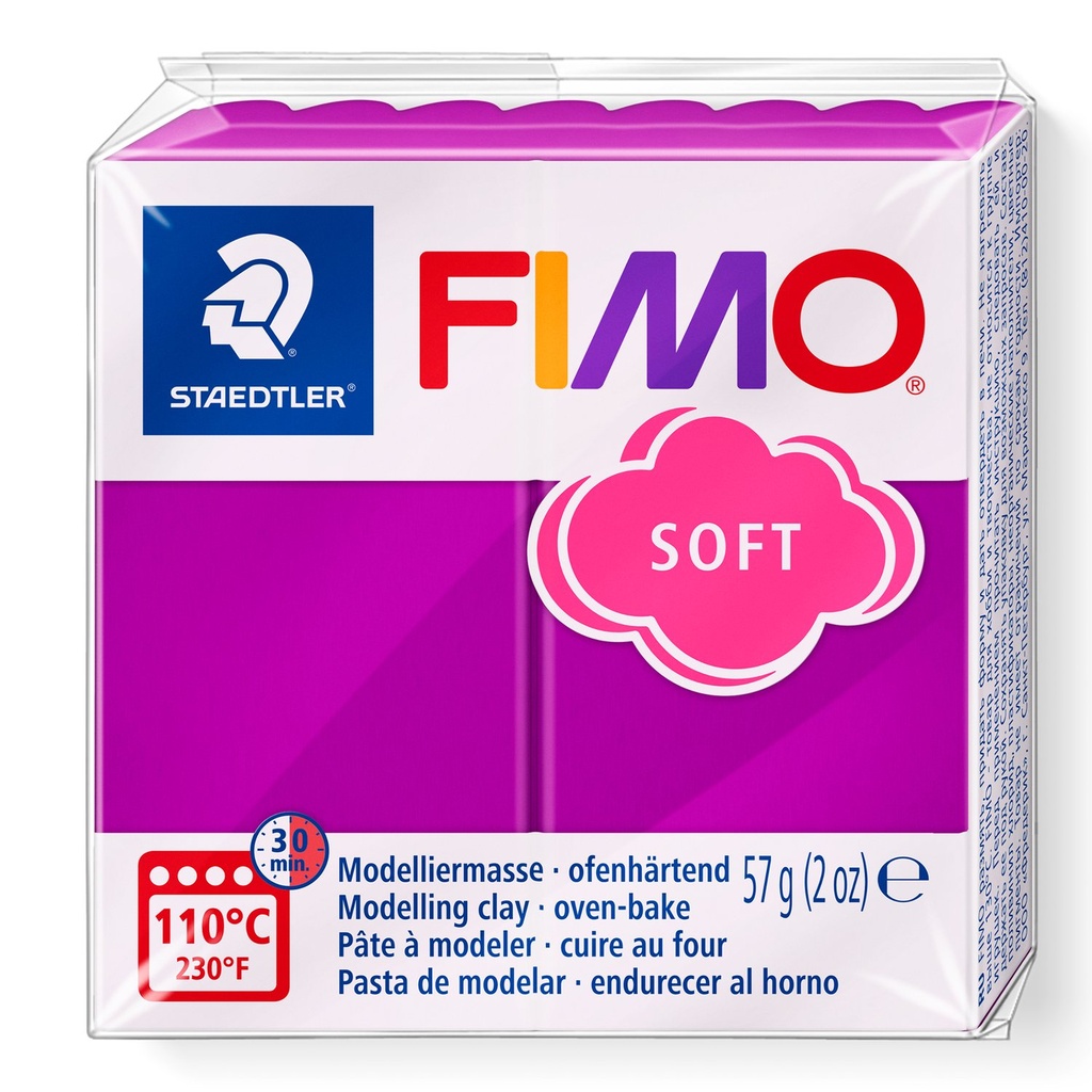 STAEDTLER MODELLING CLAY FIMO SOFT 57G PURPLE 8020-61