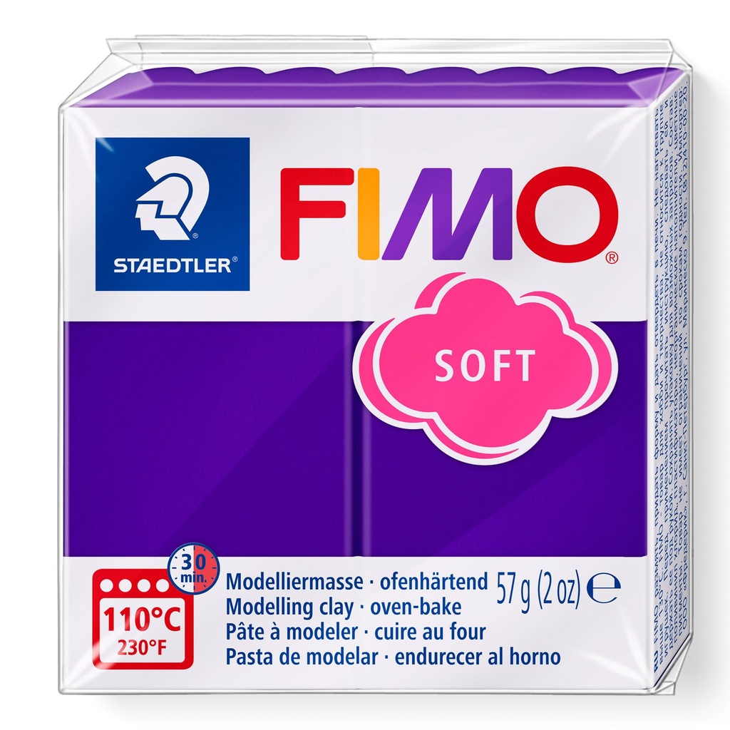STAEDTLER MODELLING CLAY FIMO SOFT 57G PLUM 8020-63