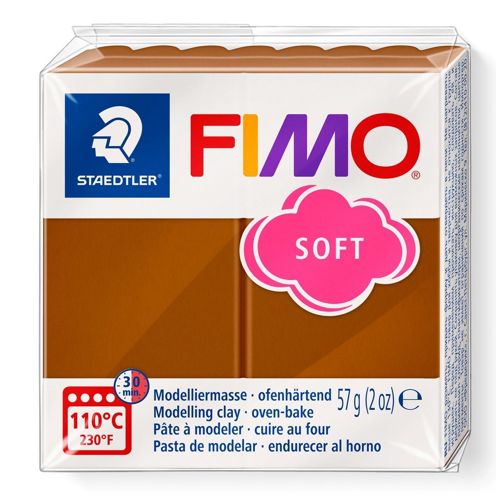 STAEDTLER MODELLING CLAY FIMO SOFT 57G CARAMEL 8020-7