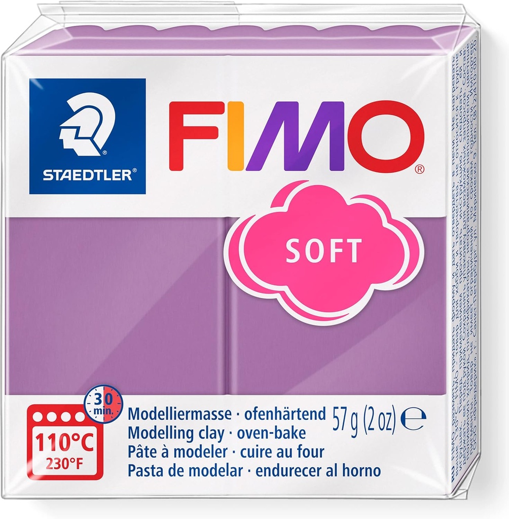 STAEDTLER MODELLING CLAY FIMO SOFT 57G BLUEBERRY SHAKE 8020-T60