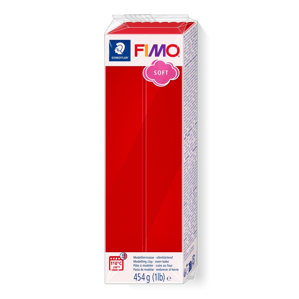 STAEDTLER MODELLING CLAY FIMO SOFT 454G XMAS RED 8021-2