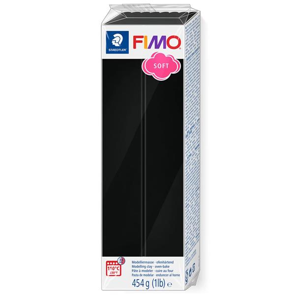 STAEDTLER MOD. CLAY FIMO SOFT 454G BLACK