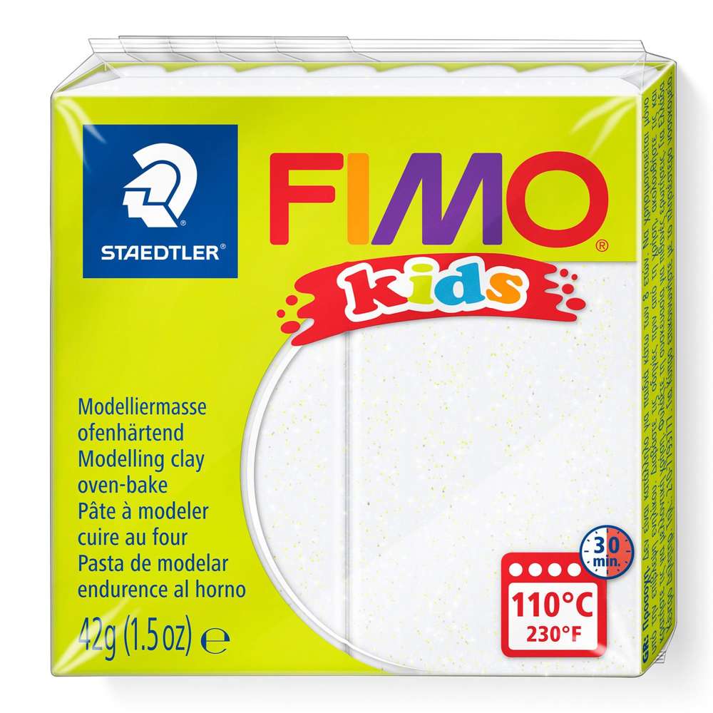 STAEDTLER MOD. CLAY FIMO KIDS WHITE GLITTER