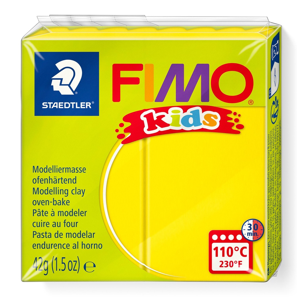 STAEDTLER MODELLING CLAY FIMO KIDS 42G YELLOW 8030-1