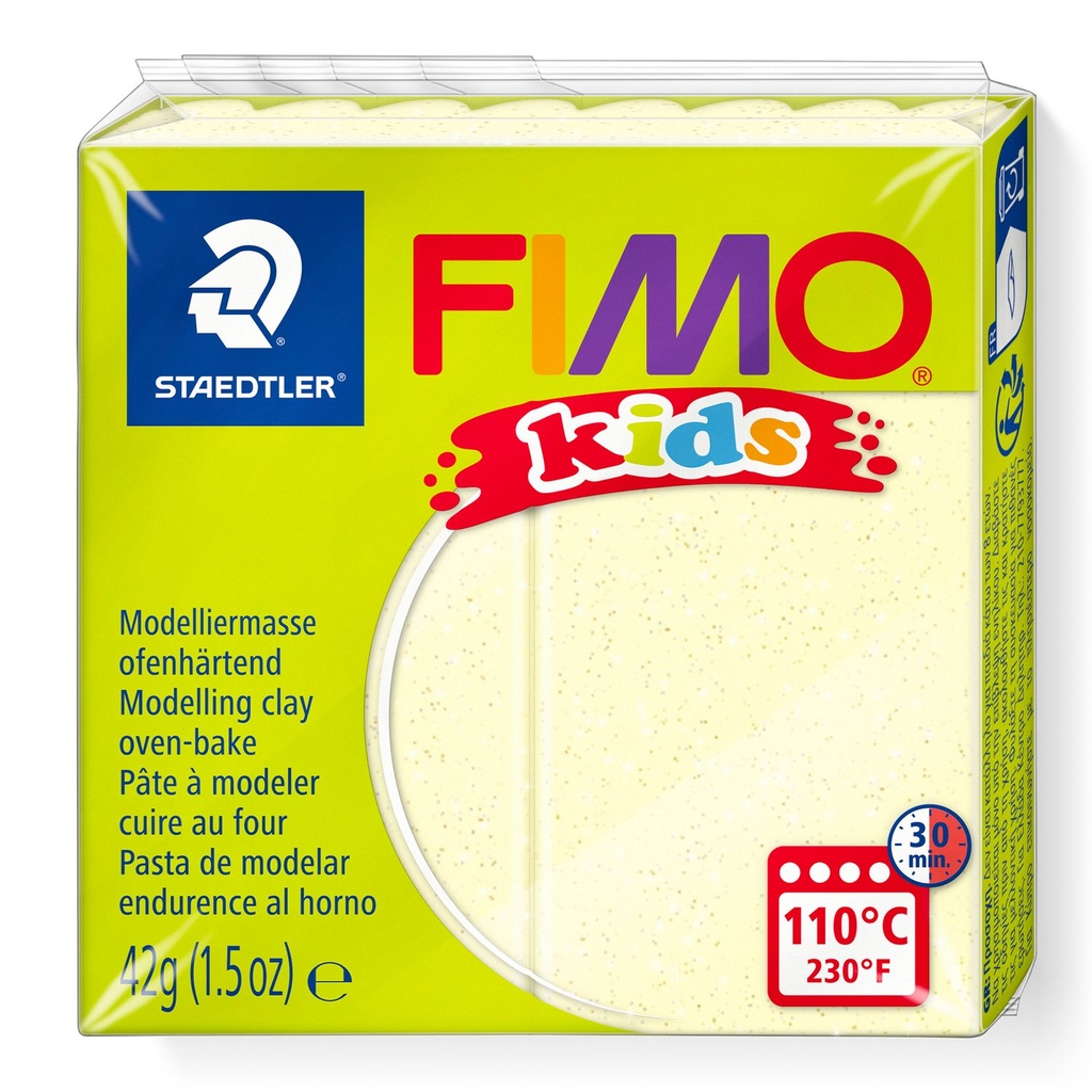 STAEDTLER MODELLING CLAY FIMO KIDS 42G PEARL YELLOW 8030-106