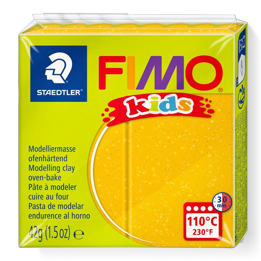 STAEDTLER MODELLING CLAY FIMO KIDS 42G GOLD GLITTER 8030-112