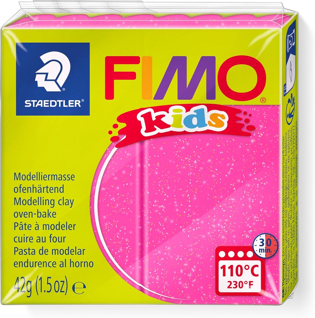 STAEDTLER MOD. CLAY FIMO KIDS GLITTER PINK