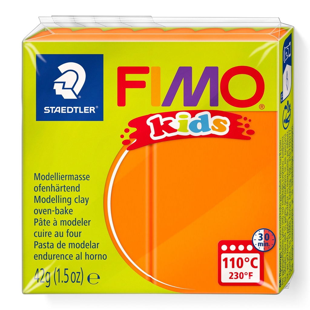 STAEDTLER MODELLING CLAY FIMO KIDS 42G ORANGE 8030-4 