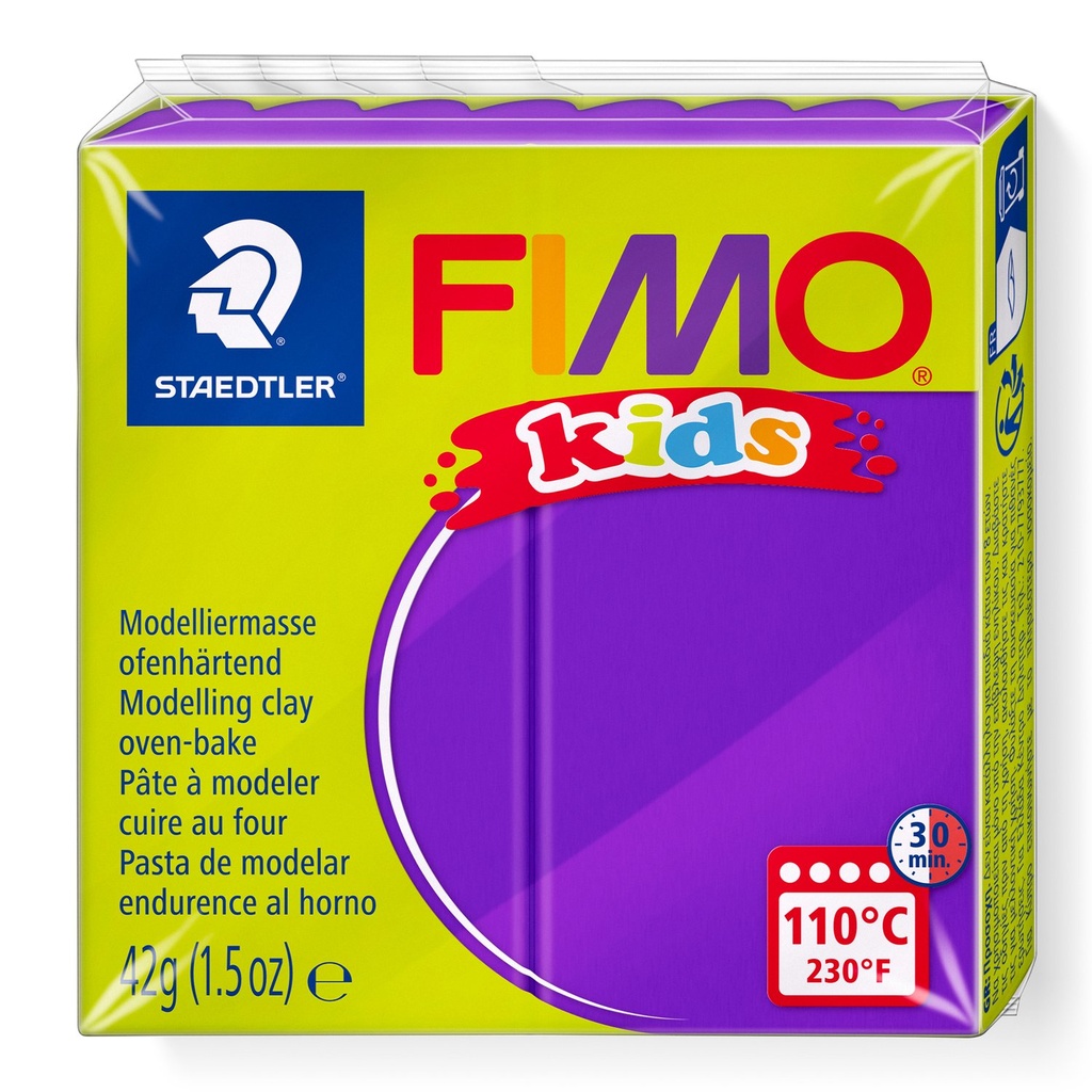 STAEDTLER MODELLING CLAY FIMO KIDS 42G VIOLET 8030-6