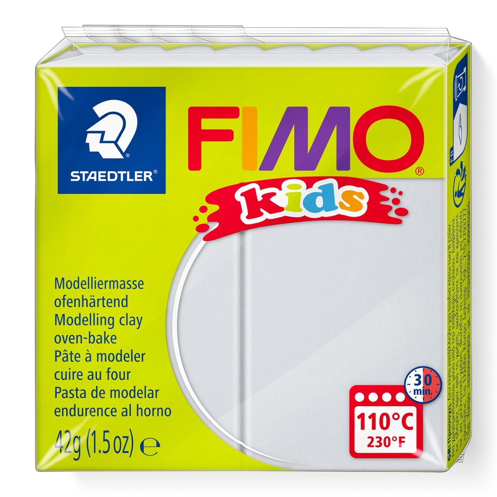 STAEDTLER MODELLING CLAY FIMO KIDS 42G LIGHT GREY 8030-80 