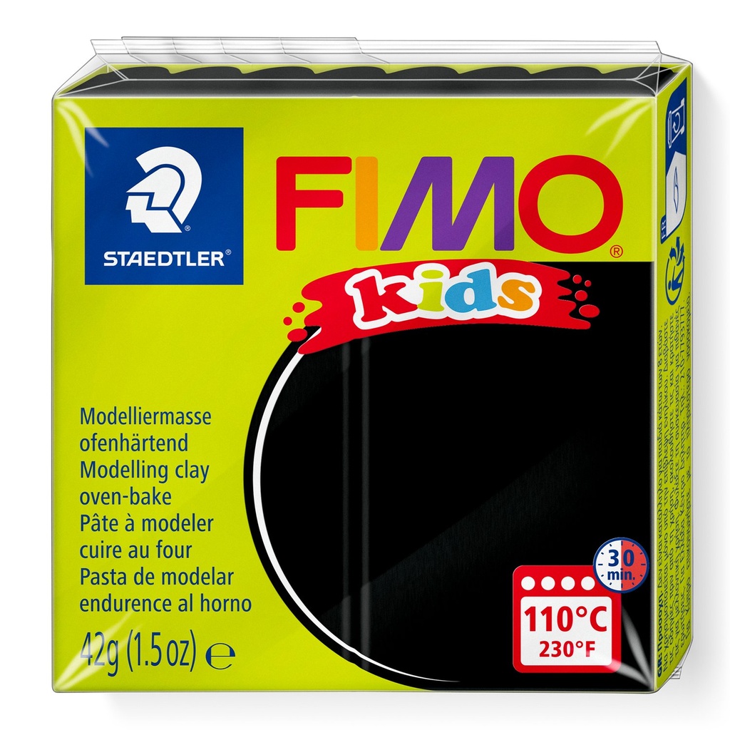 STAEDTLER MODELING CLAY FIMO KIDS 42G BLACK 8030-9