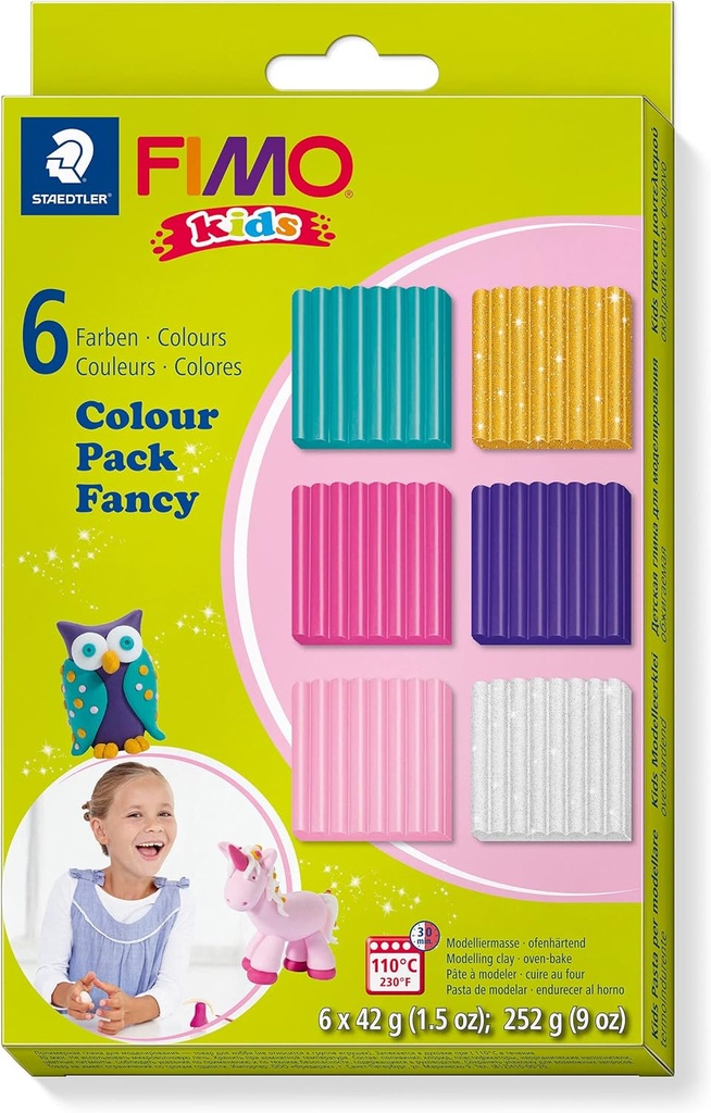 STAEDTLER SET MOD.CLAY FIMO KIDS COL.PACK GI