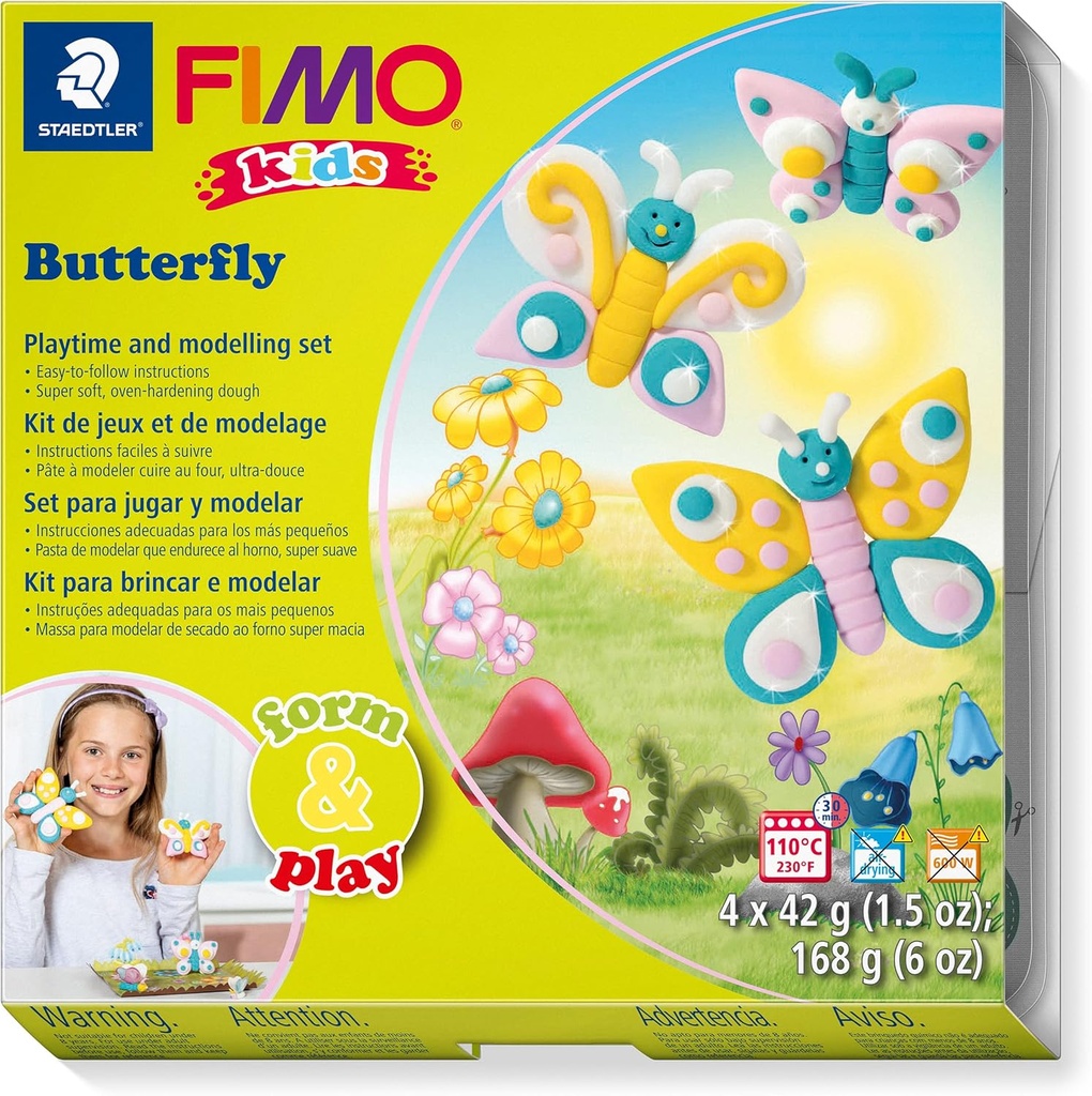 STAEDTLER SET MOD. CLAY FIMO KIDS F&P BUTTERF