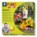 STAEDTLER SET MODELLING CLAY FIMO KIDS FORM & PLAY MONSTER 8034 11 LZ