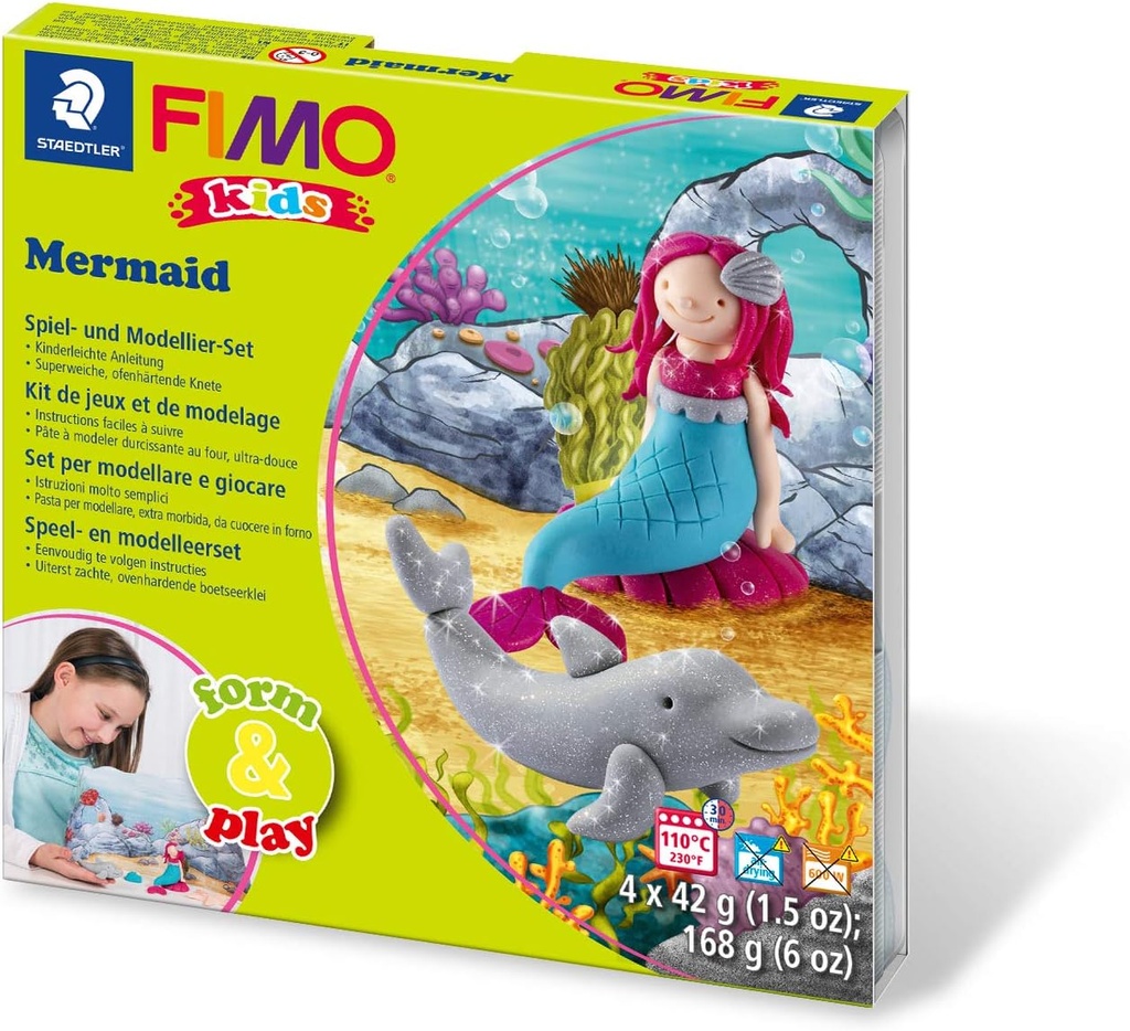 STAEDTLER SET MOD. CLAY FIMO KIDS F&P MERMAID