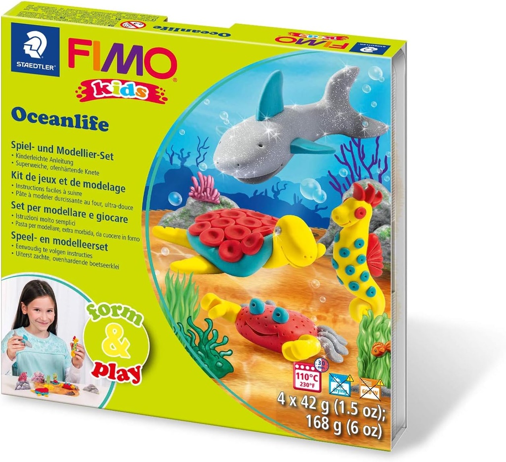 STAEDTLER SET MOD. CLAY FIMO KIDS F&P OCEANLI