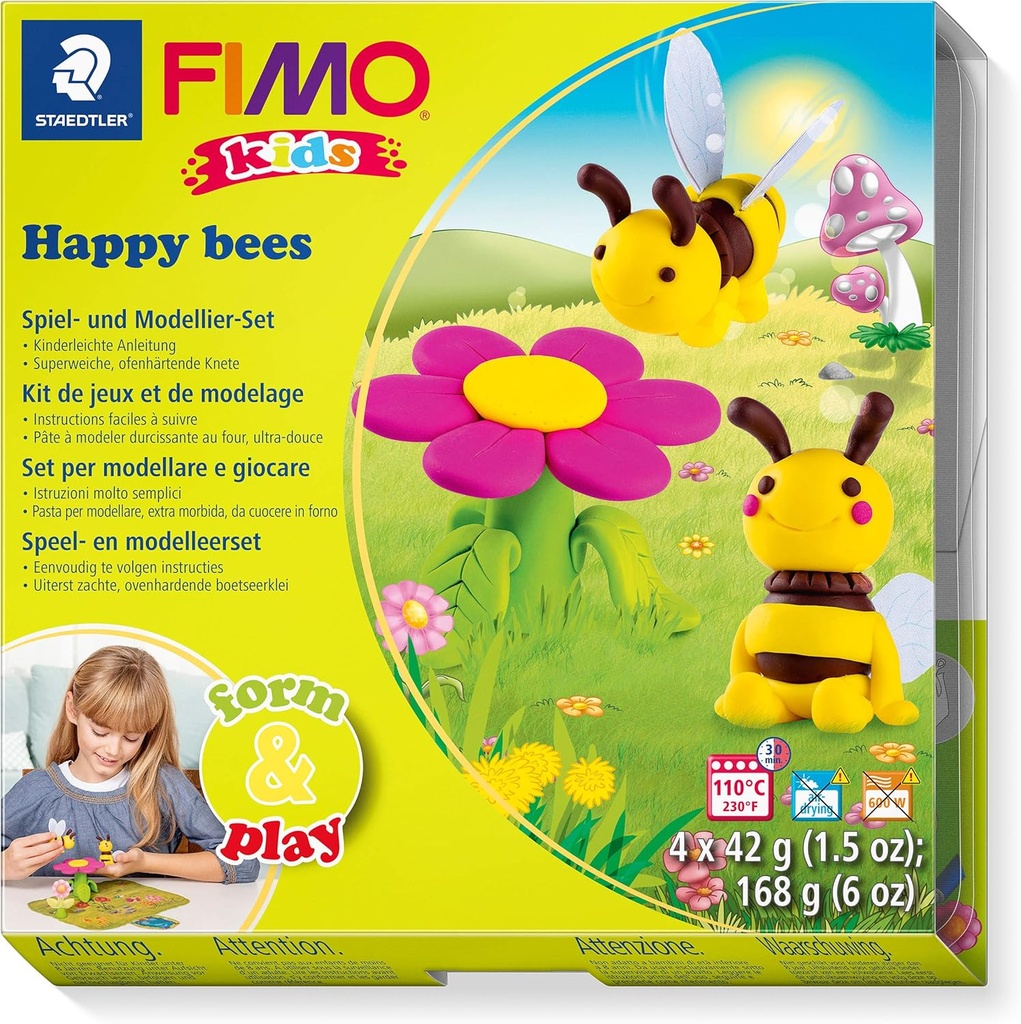 STAEDTLER SET MOD.CLAY FIMO KIDS F&P H. BEES