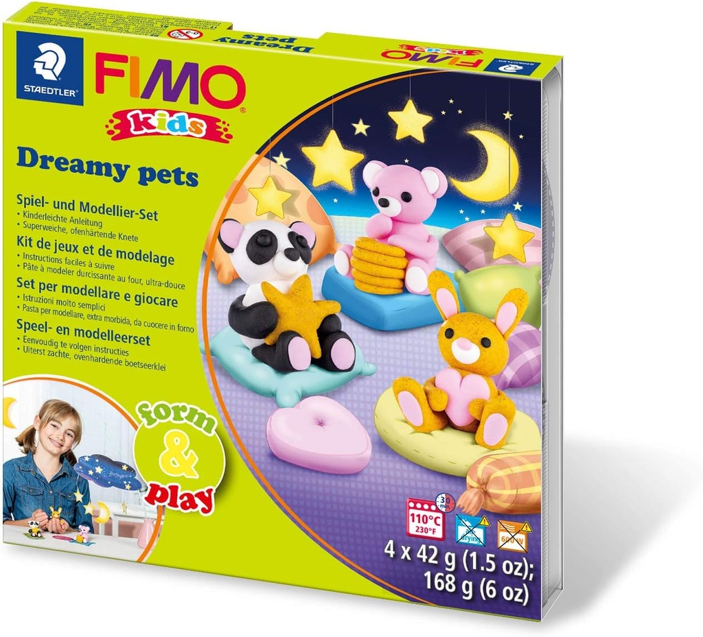 STAEDTLER SET MOD. CLAY FIMO KIDS F&P DREAMY