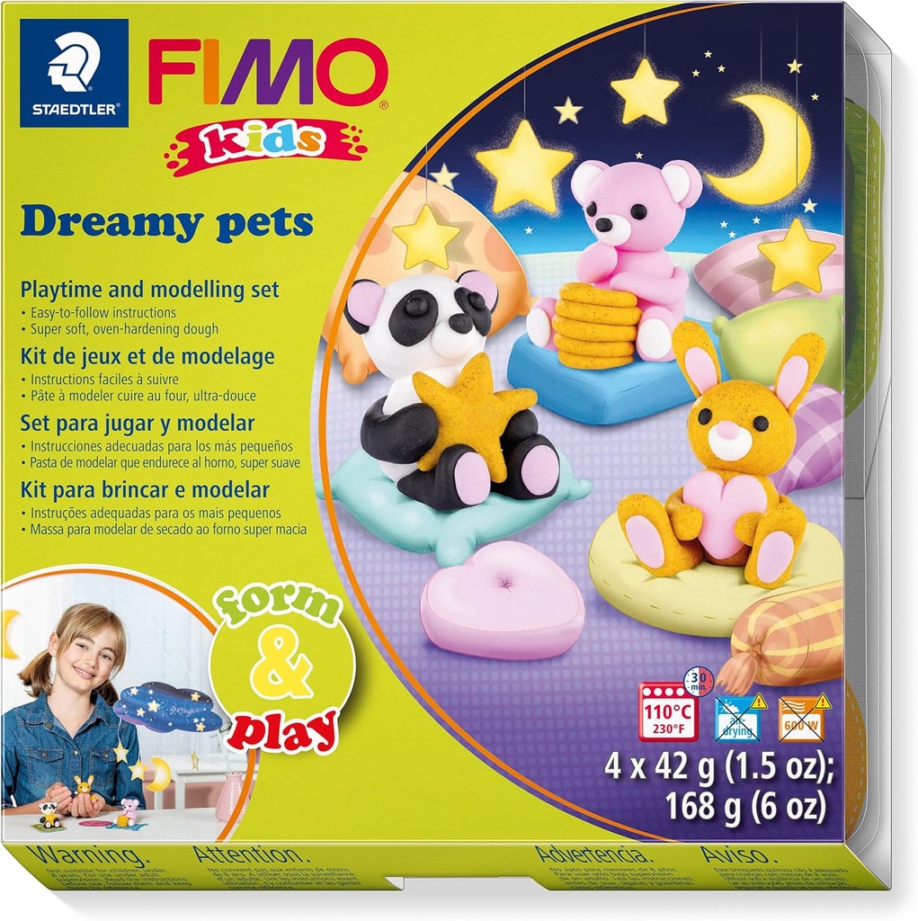 STAEDTLER SET MOD. CLAY FIMO KIDS F&P DREAMY