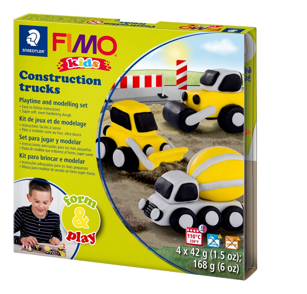 STAEDTLER SET MODELLING CLAY FIMO KIDS FORM PLAY CONSTRUCTION 8034 30 LZ