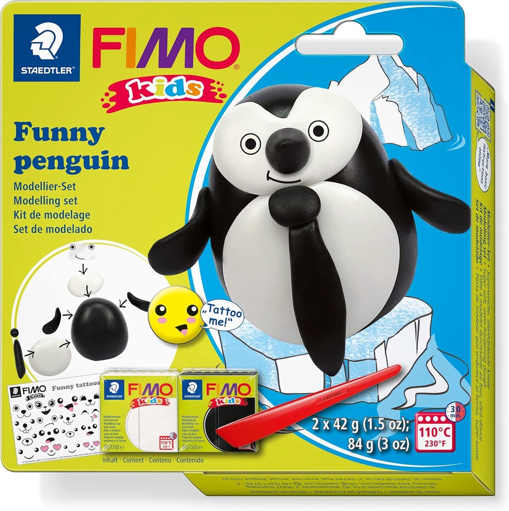 STAEDTLER SET MOD. CLAY FIMO KIDS FK PENGUIN