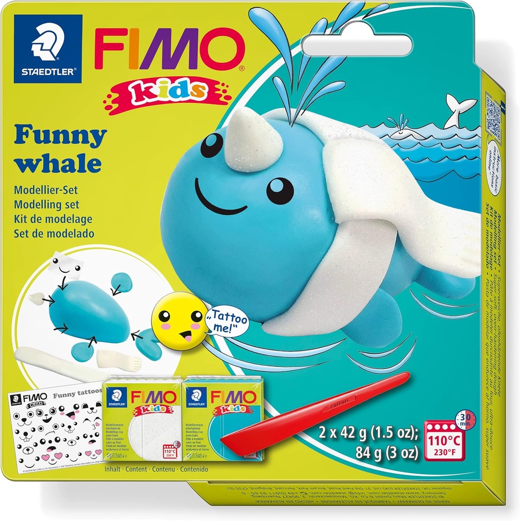 STAEDTLER SET MOD. CLAY FIMO KIDS FK WHALE