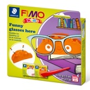 STAEDTLER SET MODELLING CLAY FIMO KIDS FUNNY GLASSES HERO 8035 22