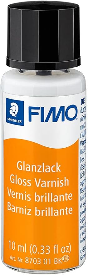 STAEDTLER ACCESSORY FIMO GLOSS VARNISH 10ML BRUSH IN CAP 8703 01 BK