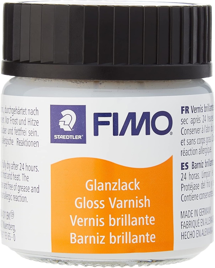 STAEDTLER ACCESSORY FIMO GLOSS VARNISH 35ML BRUSH IN CAP 8704 01 BK