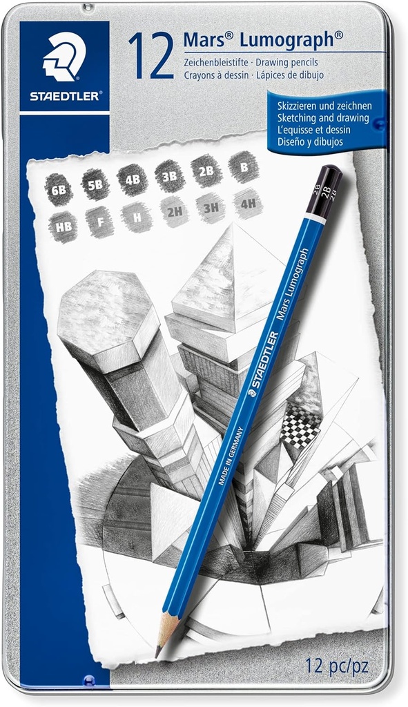 STAEDTLER PENCIL MARS LUMOGRAPH X12 100% PEFC