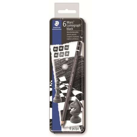 STAEDTLER 10 ST Bleistift Lumo. black 6ST 100% PEFC