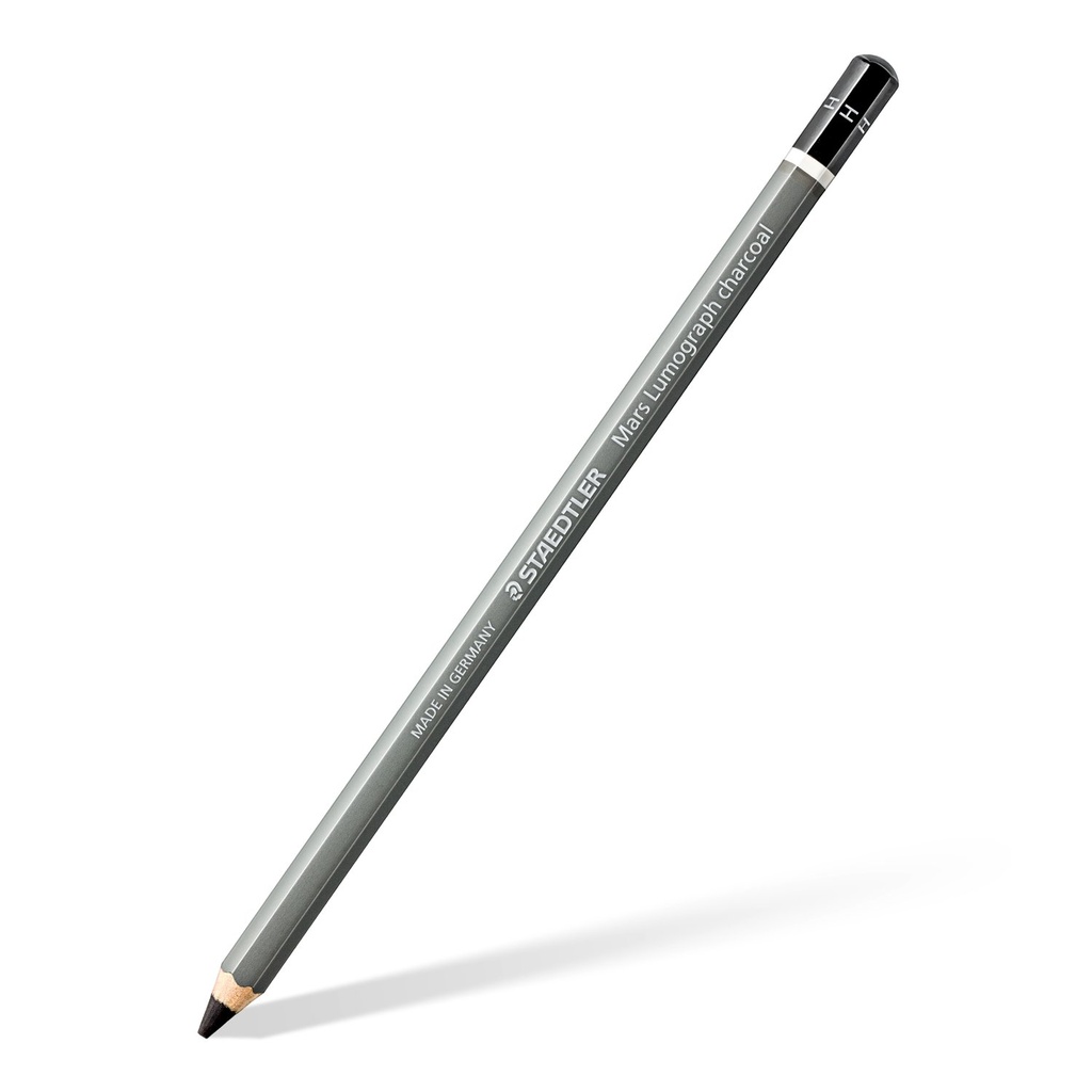 STAEDTLER PENCIL MARS LUMOGRAPH HARD CHARCOAL 100C-H 