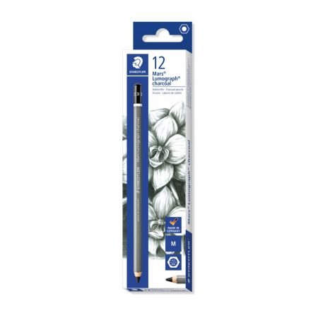 STAEDTLER 36 ST Kohlestift Mars Lumogr. M 100% PEFC