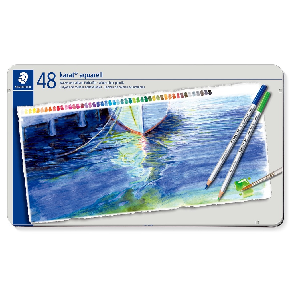 STAEDTLER KARAT AQUARELLE WATERCOLOUR 48PCS PENCILS SET 125 M48