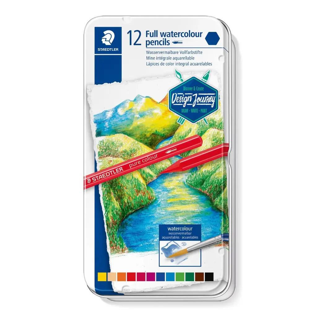 STAEDTLER FULL WATERCOLOUR PENCIL 12PCS - 14610G M12