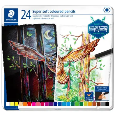 STAEDTLER COLOURED PENCIL SOFT24PCS 100% PEFC