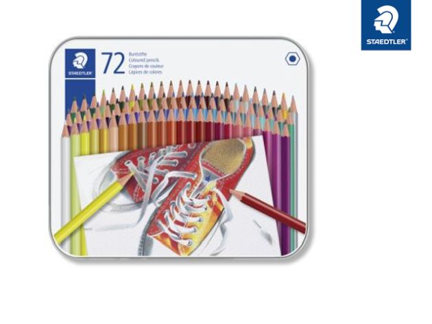 STAEDTLER COLOURED PENCIL HEXAGONAL 72PC