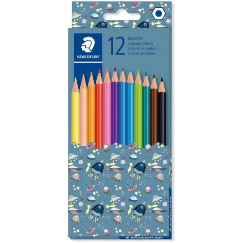 STAEDTLER COLOURED PENCIL 12PC PATTERN MIX