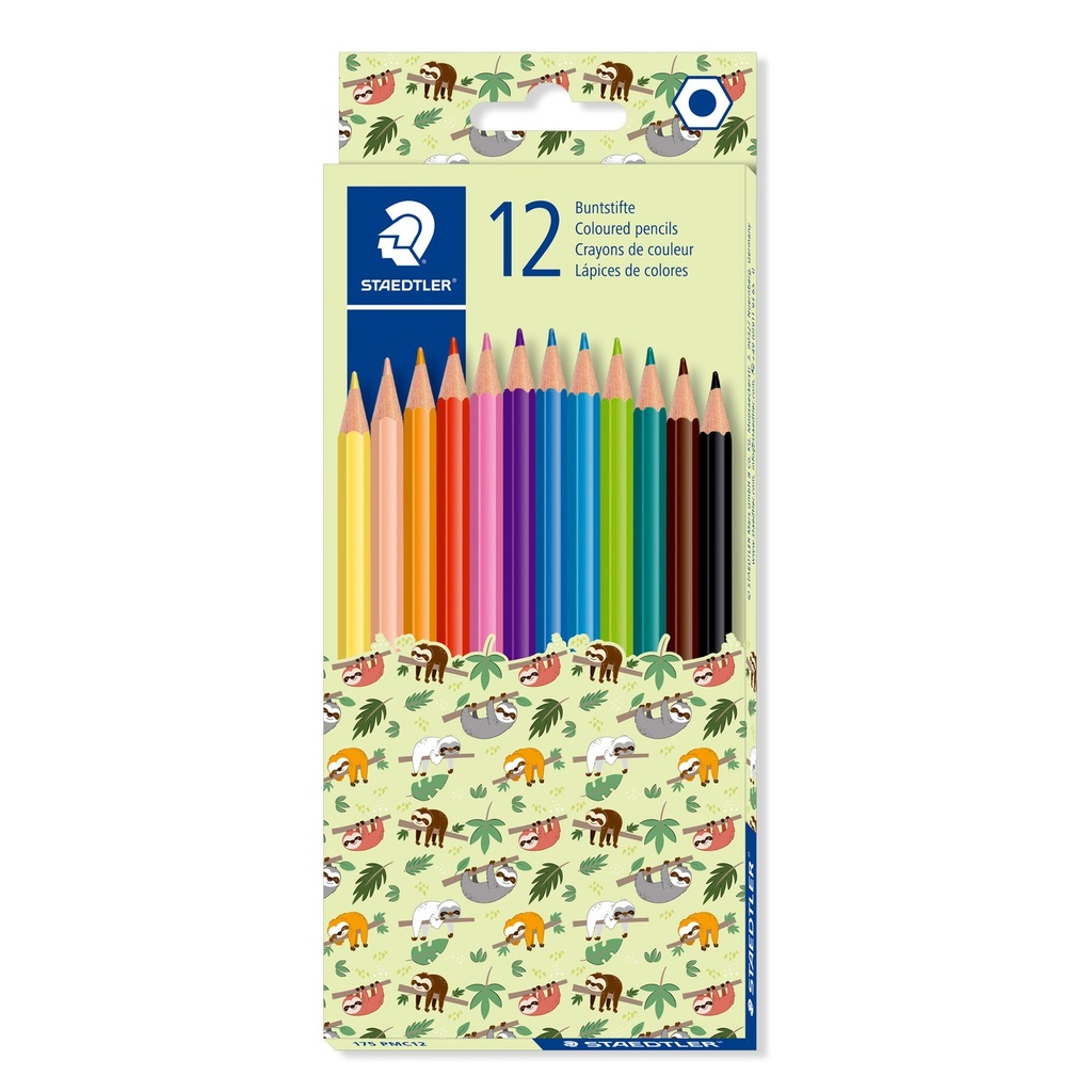 STAEDTLER PATTERN MIX COLOURED PENCILS 12PCS SET 175 PMC12