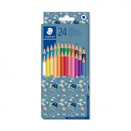 STAEDTLER COLOURED PENCIL 24PC PATTERN MIX