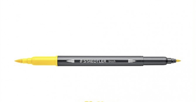 STAEDTLER DOUBLE-ENDED WATERCOL. YELLOW