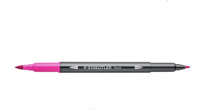 STAEDTLER DOUBLE-ENDED WATERCOL. MAGENTA