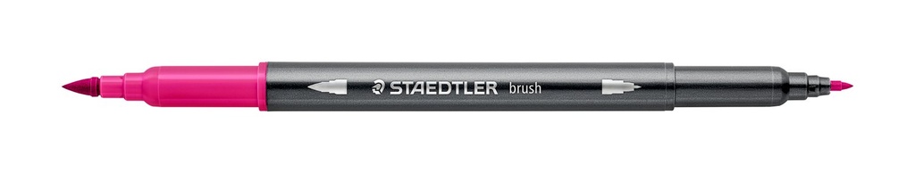 STAEDTLER DOUBLE-ENDED WATERCOLOUR BRUSH PEN - ROSA