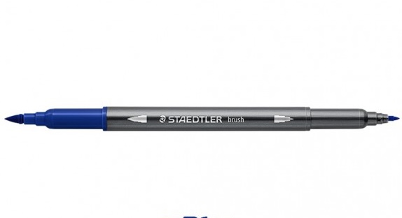 STAEDTLER DOUBLE-ENDED WATERCOL. BLUE