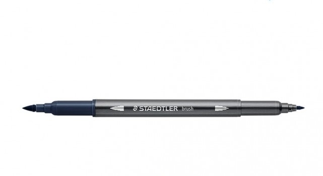 STAEDTLER DOUBLE-ENDED WATERCOLOUR INDIGO BLUE