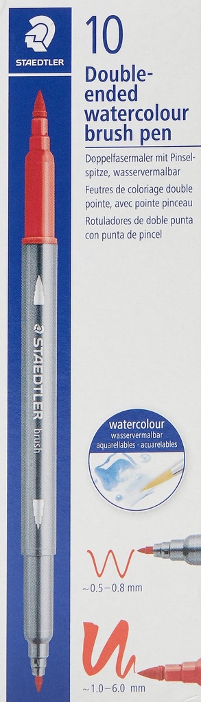 STAEDTLER DOUBLE-ENDED WATERCOL.TURQU. GREEEN