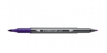 STAEDTLER DOUBLE-ENDED WATERCOL. BLUE VIOLET