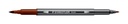 STAEDTLER DOUBLE-ENDED WATERCOLOUR BRUSH PEN-BROWN