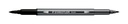 STAEDTLER DOUBLE-ENDED WATERCOLOUR BRUSH PEN - BLACK